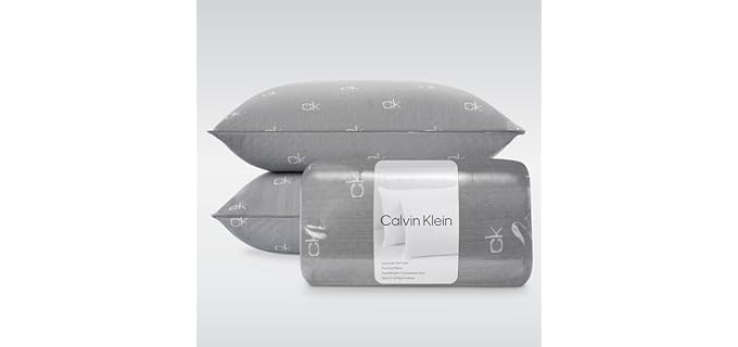 Calvin Klein Charcoal Knit Soft Plush Washable Pillow
