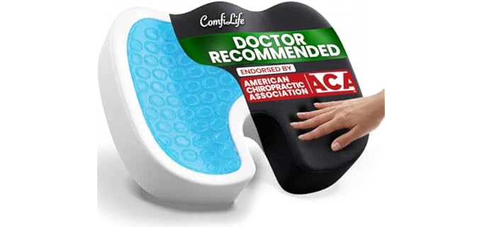 ComfiLife Recommended Gel Memory Foam Seat Cushion