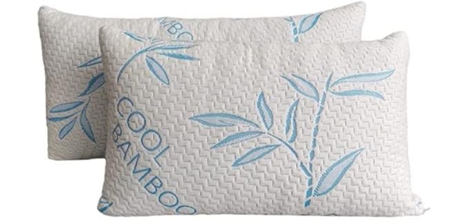 ComfySleep Rayon Made Adjustable Shredded Memory Foam Pillow