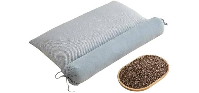 Constructs 2-in-1 Detachable Innovative Buckwheat Hulls Pillow
