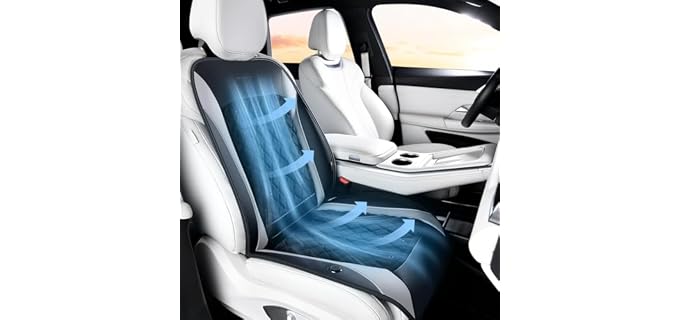 Coverado Cooling Car Gel Memory Foam Seat Cushion