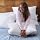 Cuddledown Organic Cotton Firm Hypoallergenic Down Alternative Pillow