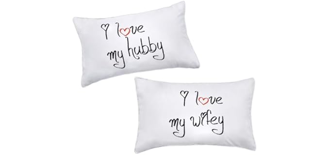 DasyFly I Love Soft Washable Pillowcase