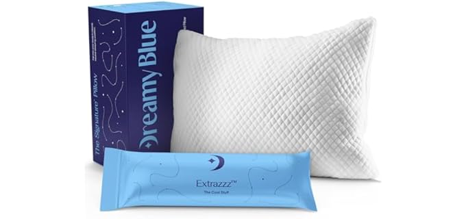DreamyBlue Signature Adjustable Shredded Memory Foam Pillow