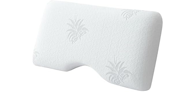 Egohome Cervical Contoured Memory Foam Pillow