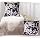 Entua Black White Soft Travel Pillow Cover