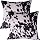 Entua Black White Soft Travel Pillow Cover