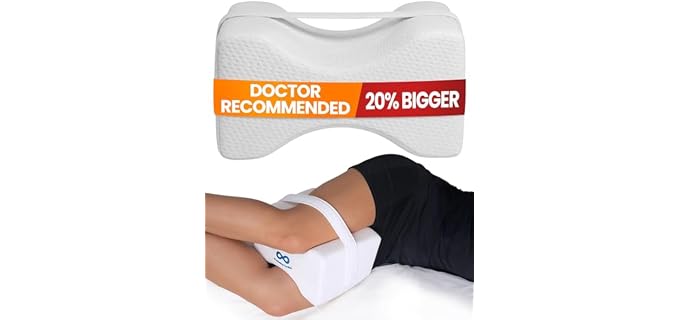 Everlasting Comfort Classic Adjustable Memory Foam Knee Pillow