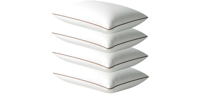 Fabornus Hypoallergenic Sleeping Soft Washable Down Alternative Pillow