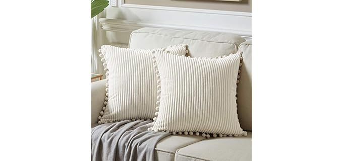 Fancy Homi Boho Decorative Firm Washable Pillow Cover