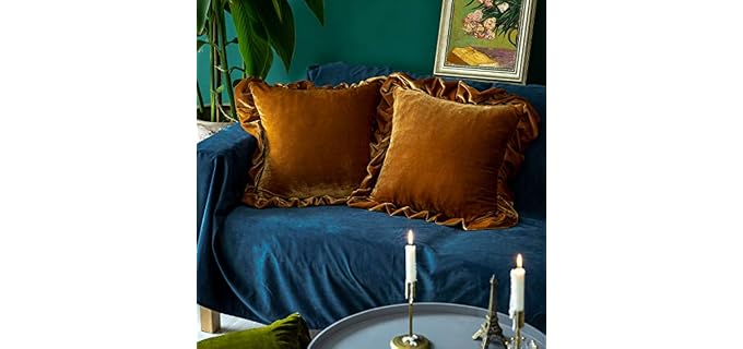 Glory Season Velvet Throw Soft Washable Pillow Cover