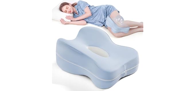 Hanqimer Extended-Length Pregnancy Memory Foam Knee Pillow