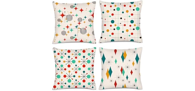 Hikenviu Retro Throw Soft Pillow Cover