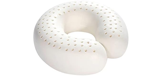 Holibanna U Shaped Travel Contoured Latex Pillow