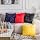 Home Brilliant Yellow Fur Washable Pillow Cover