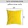 Home Brilliant Yellow Fur Washable Pillow Cover