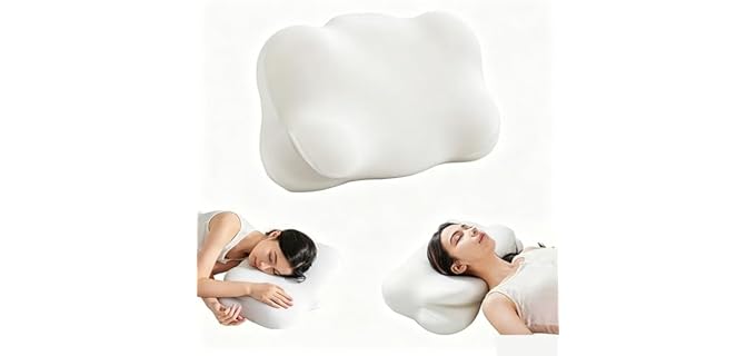HomeBeyond Cervical Contoured Adjustable Memory Foam Pillow