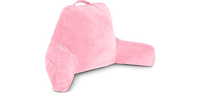 Husband Pillow Pink Shredded Memory Foam Reading Pillow