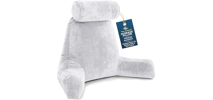 Husband Pillow XXL Shredded Memory Foam Reading Pillow