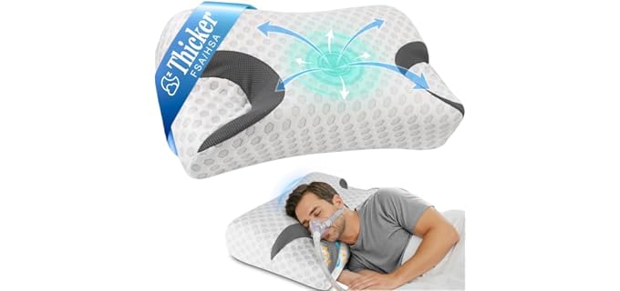 Ikstar HSA FSA Washable Contoured Memory Foam Pillow