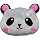 Iscream Pretty Panda Soft Pillow