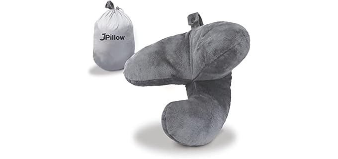 J-Pillow Jensens Inventions Washable Memory Foam Travel Pillow