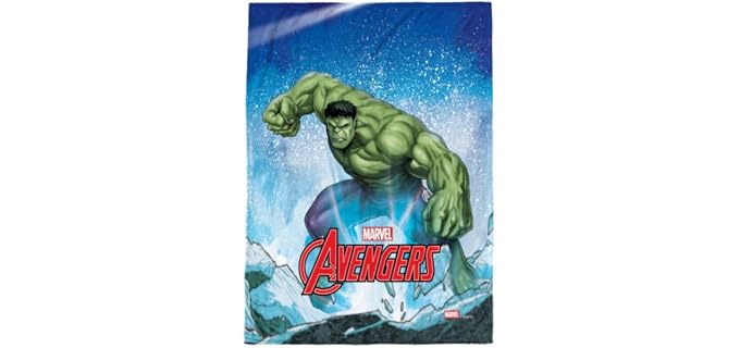 Jay Franco Marvel Avengers Soft Travel Plush Washable Blanket