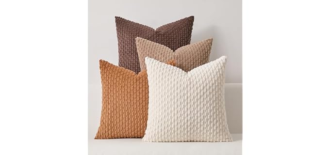 K Kevin Textile Decorative Boho Soft Plush Washable Pillowcase