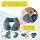 Keemall Inflatable Travel Washable Contoured Adjustable Pillow