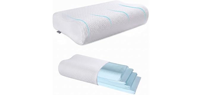 LOFE Contour Washable Adjustable Memory Foam Pillow
