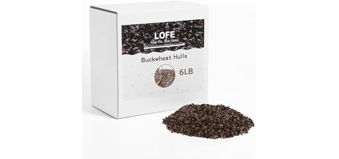 LOFE Common Buckwheat Hulls Pillow
