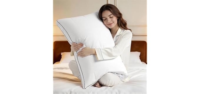 Lianlam Classic Contoured Adjustable Goose Down Pillow