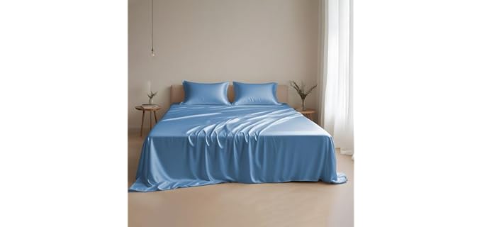 Linenwalas Austrian Eucalyptus Tencel King Sheets Set-Premium Lyocell Cooling Super Breathable Silk Soft Deep Pocket 16