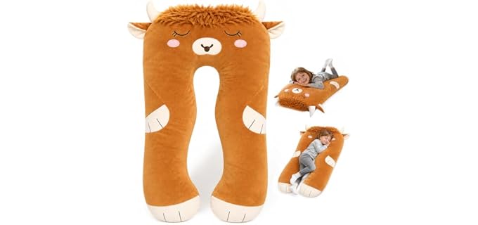MLdian U Shaped Plush Body Pillow