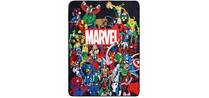 Marvel Comics Superheroes Soft Long Blanket