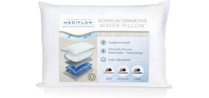 Mediflow Classic Plush Adjustable Down Alternative Pillow