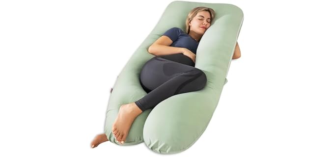 Meiz Pregnancy U-Shaped Long Cooling Body Pillow