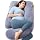 Momcozy Pregnancy U-Shaped Long Body Pillow