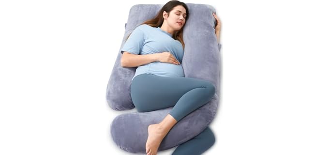 Momcozy Pregnancy U-Shaped Long Body Pillow