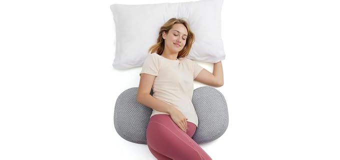 Momcozy Portable Pregnancy Travel Washable Adjustable Body Pillow