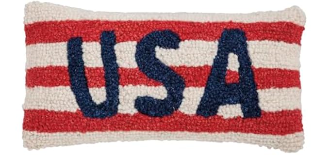 Mud Pie Red USA - Wool Pillow Mud Pie Red USA Wool Pillow