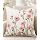 MuseHaus Embroidered Floral Washable Pillow Cover