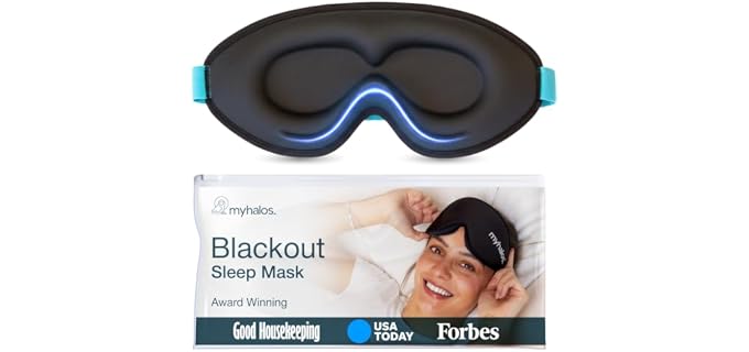 Myhalos Classic Travel Contoured Adjustable Eye Mask
