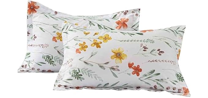 Nanko Floral Soft Washable Pillowcase