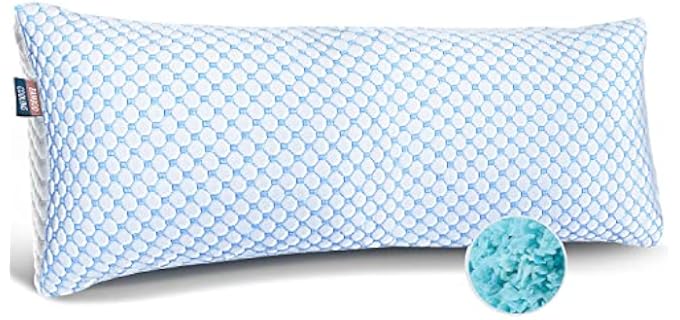Nestl Cooling Shredded Memory Foam Body Pillow