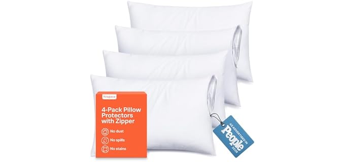Niagara Sleep Solution Classic Soft Washable Cooling Pillow Protector
