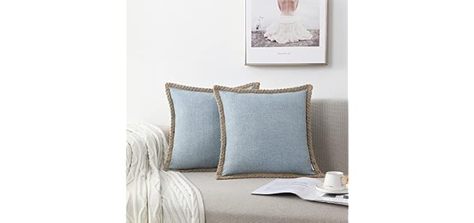 NordECO HOME Farmhouse Throw Pillow Cover
