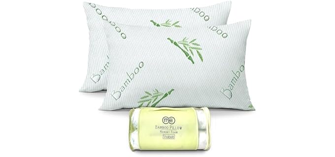 OMEO Rayon Derived Adjustable Shredded Memory Foam Pillow