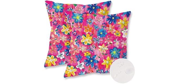 Onway Outdoor Floral Soft Washable Pillowcase