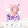 PandaEar Baby Head Plush Washable Contoured Adjustable Pillow